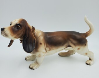 バセットハウンド 陶器 置物 犬の置物 インテリア オブジェ ヴィンテージ バセットハウンド 陶器製犬置物 パターン 1153 - Etsy 日本