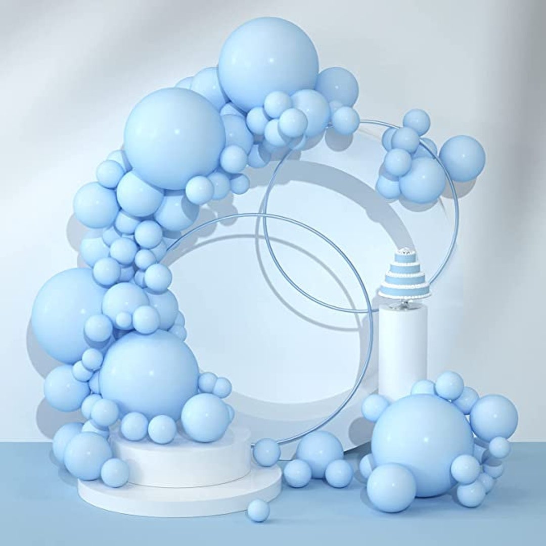 50 Pack 10 Inch Balloonslarge Macaron Blue Latex Helium - Etsy