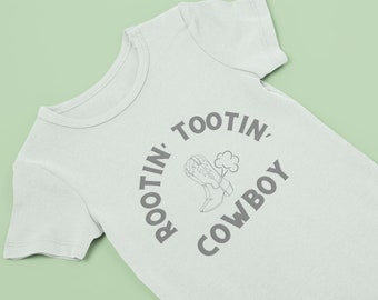 Rootin' Tootin' Cowboy SVG - Funny Baby Gift Ideas - Quote SVG