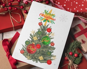 Familie personalisierte Weihnachtskarten, Familiennamenskarten, Familiengrußkarte, Weihnachtsfamilienkarten, Weihnachtskarten meiner Familie, Ornamente