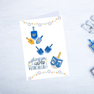 Carte de joyeux Hanoucca, carte de fête juive, cartes de Hanoucca, cartes de juifs, carte de voeux de Hanoucca, paquets de cartes, joyeux Hanoucca