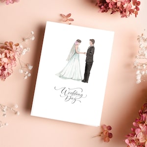Wedding Card, Wedding Day, Happy Couple, Greeting Card, Bride and Groom, Wedding, Card for Wedding, Congratulations