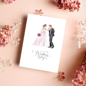 Wedding Card, Wedding Day, Happy Couple, Greeting Card, Bride and Groom, Wedding, Card for Wedding, Congratulations