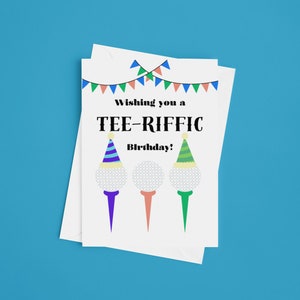 Tarjeta de cumpleaños de golf, tarjeta de golf, tarjeta de felicitación, camiseta, golf, pelota de golf, tarjeta de cumpleaños, fiesta, tarjeta de papá, tarjeta de marido, tarjeta de novio