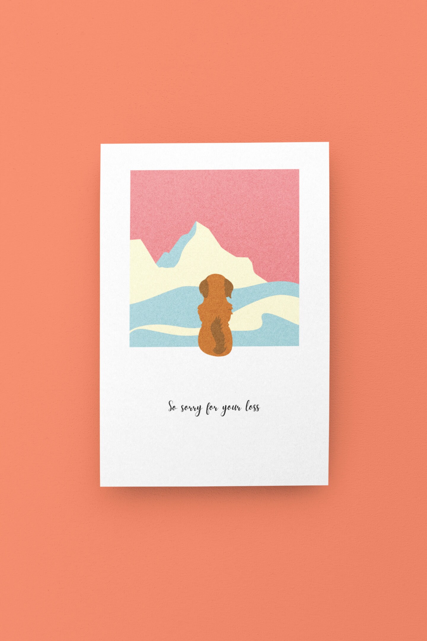 Loss of Pet Card, Loss of Dog, Dog Loss, Sympathy Card, Greeting Card ...
