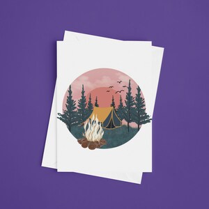 Tarjeta de camping, Hogar dulce hogar, Tarjeta de felicitación, Nuevo hogar, Felicitaciones, Hogar, Hogar es donde está el corazón, Bienvenido a casa, Camping es hogar