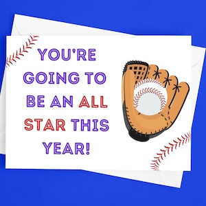 All Star, Beisebol, All Star Baseball, Feliz Aniversário, Aniversário, De volta às aulas, Cartão de felicitações, Escola, Cartão de aniversário