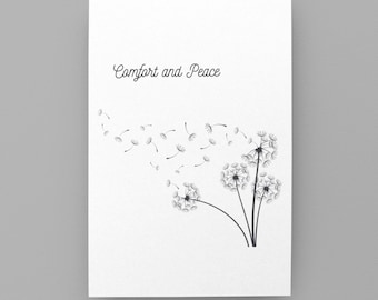 Sympathy Card, Sorry for you Loss, Loss, Thinking of you, Greeting Card, Loss of Loved one, Caring, Comfort and Peace, With Sympathy Card