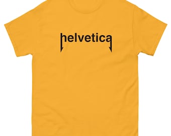 Helvetica - Metallica T-shirt - Black Font