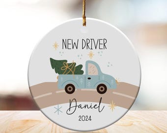 New Driver Ornament Personalized Gift Custom Car Decoration 2025 Keepsake Holiday Present for New Drivers Sweet 16 Gift New License Driver