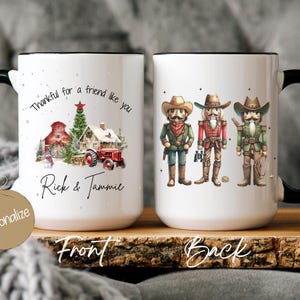 Personalized Nutcracker Mug Custom Name Mug Christmas Gift for Her Coquette Gift Best Friend Holiday Coffee Mug Winter Cup Present Secret