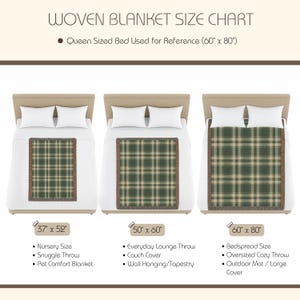 Evergreen Heritage Plaid Woven Cotton Blanket – Made in USA Cabin Throw – Lodge Style Couch or Bed Decor – 3 Sizes image 13