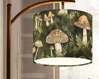 Mushroom Floor Lamp with Remote – Fairycore Cottagecore Decor, Enchanted Woodland Botanical Light