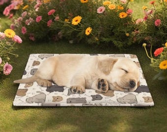 Pet Cooling Mat for Dogs and Cats Waterproof Washable Pad with Cute Print Portable Summer Mat for Crate Home or Travel Dog Mat Cat Mat