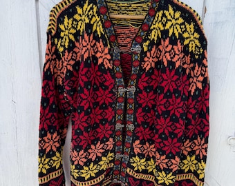 Jersey escandinavo de algodón vintage talla S