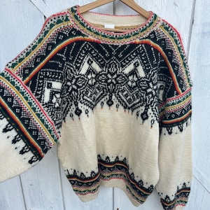 vintage wool Scandinavian sweater Dale of Norway
