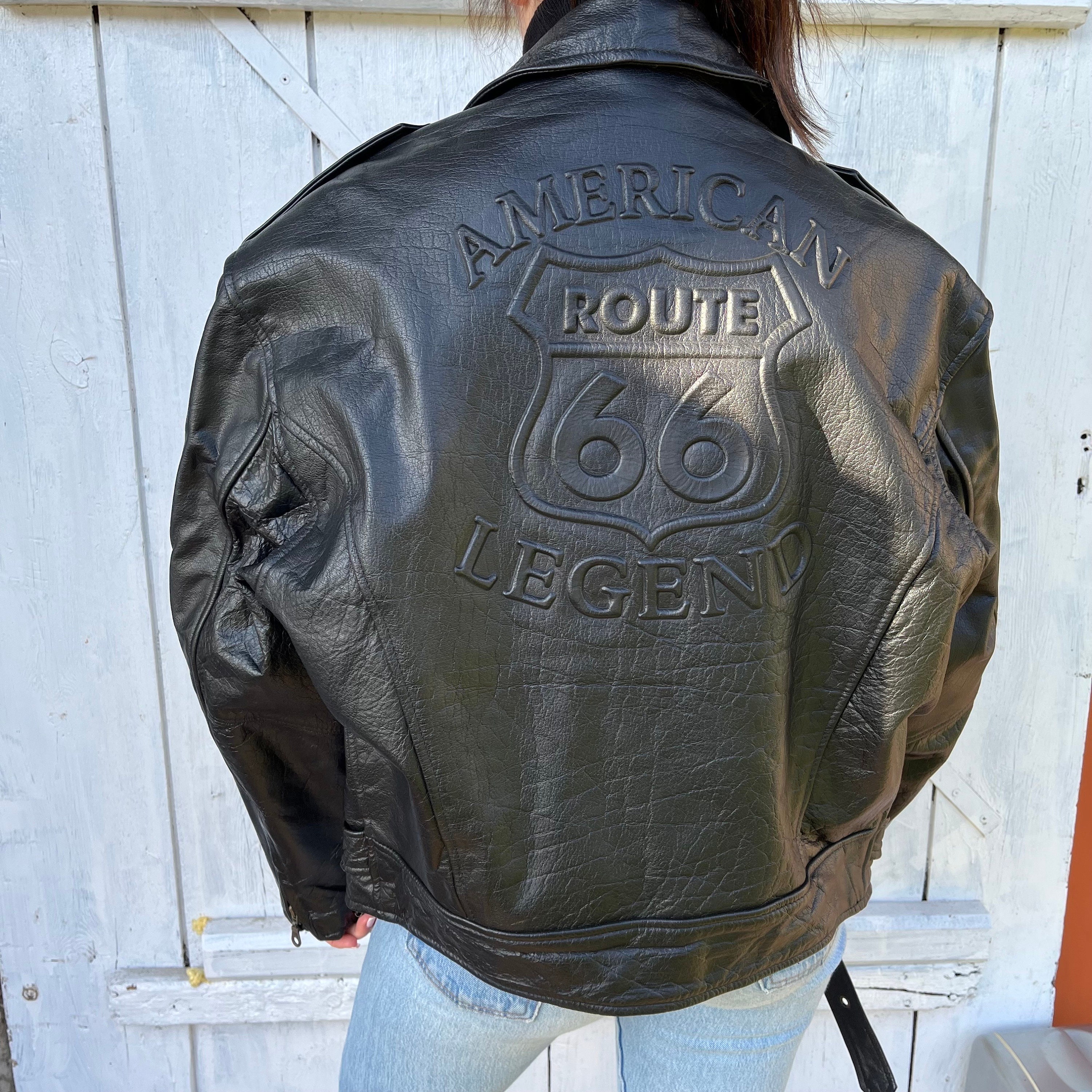 Route 66 leather jacket sale