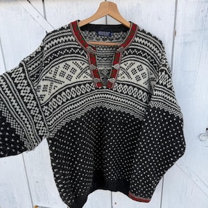 Vintage skandinavisk ulltröja storlek M