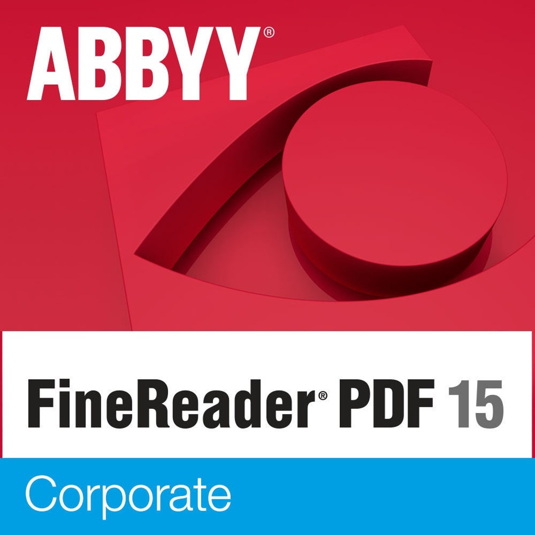 ABBYY Finereader PDF Corporate 15 Windows - Etsy
