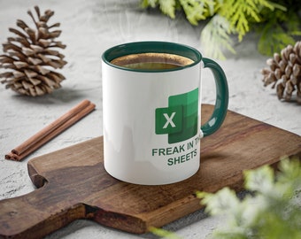 Freak In The Sheets Tasse - Excel-Arbeitsblatt, lustiges Büro Geschenk