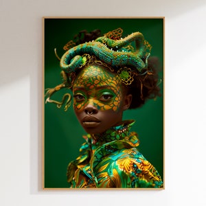 African Woman Portrait: Fantasy Wall Art (Digital Download)