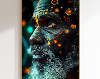 African Man Portrait Art Print (Digital Download)