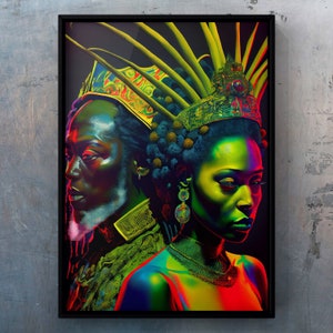 African Royalty 12. Black Art. [UNFRAMED]