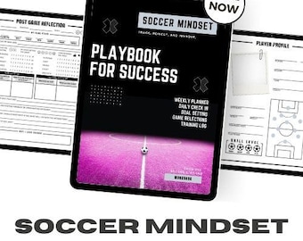 Soccer Mindset Planner: Training & Game Logs, Goal Setting