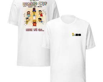 Youth World Cup Soccer Tee – Hand-Drawn Stars, 2026 Tournament Design