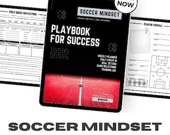 Soccer Mindset Planner: Training & Game Logs (Digital Download)