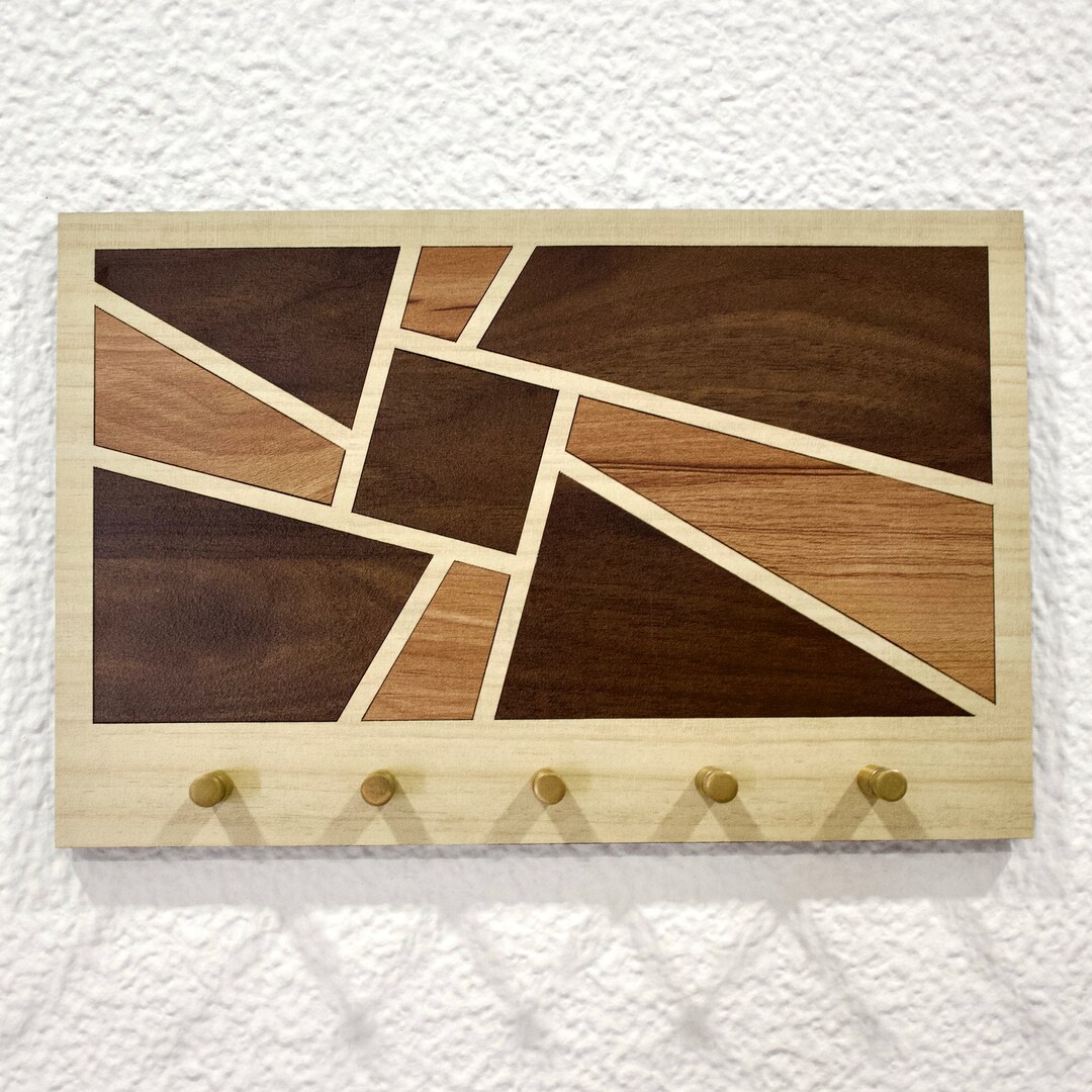 Geometric Art Key Holder Key Organizer, Entryway Organizer, Keyholder ...