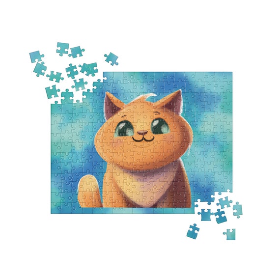 CUTE CAT PUZZLE Cute Cat Jigsaw Puzzle Cat Art Animals Lover