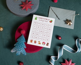 Christmas Scavenger Hunt Cards - Set of 10 cards (5.5 x 8.5)