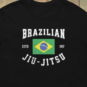 Brazilian Jiu Jitsu Shirt, BJJ Shirt, Brazil Flag Design Unisex Softstyle T-Shirt