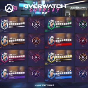 Overwatch 2 HUD Overlay - [90 Colors] OBS/Twitch