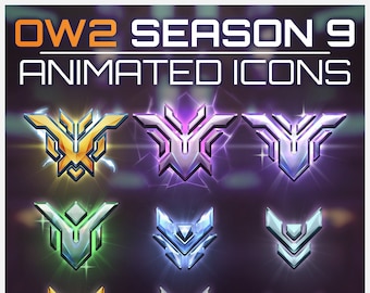 OVERWATCH 2 | New ANIMATED Rank Icons - Twitch/YouTube | OBS/StreamlabsOBS | Overlay