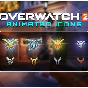 Overwatch 2 - Animated & Static Ranked Overlays (Bronze - T500) OBS/TWITCH