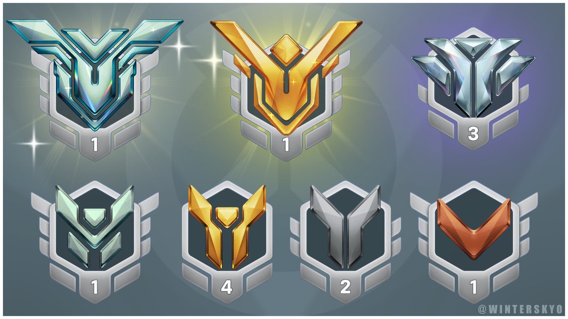 Overwatch 2 Ranked Icons Etsy