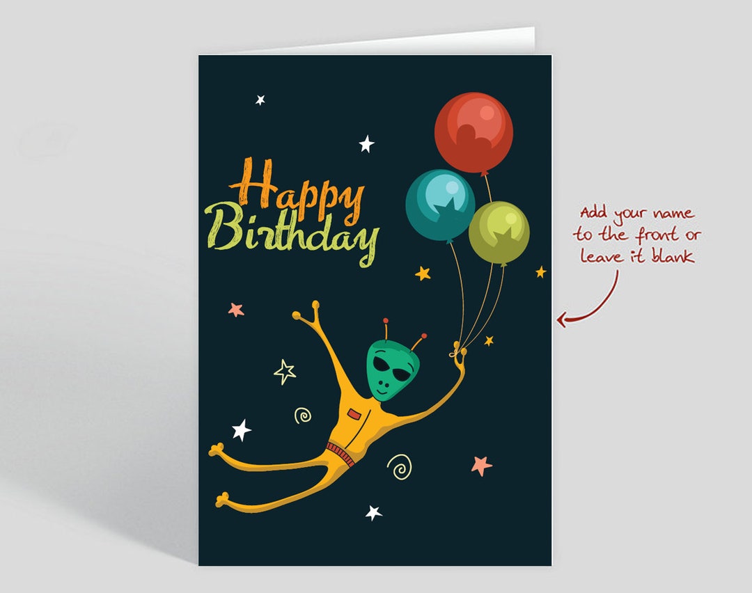 Happy Birthday Printable Card / Instant Download PDF / Card Template - Etsy