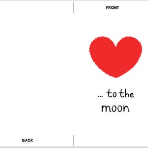 Love-valentine Printable Card / Instant Download PDF / Card Template - Etsy