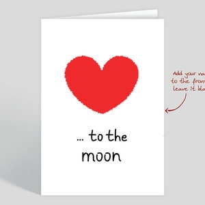 Love-Valentine druckbare Karte / Instant Download PDF / Kartenvorlage