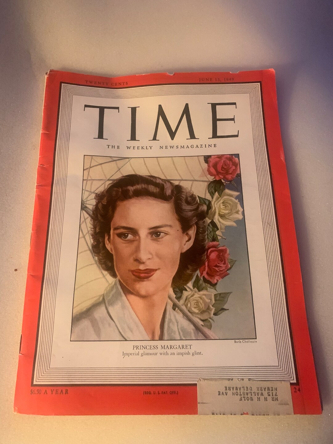 Vintage Time Magazine June 13 1949 Princess Margaret Etsy