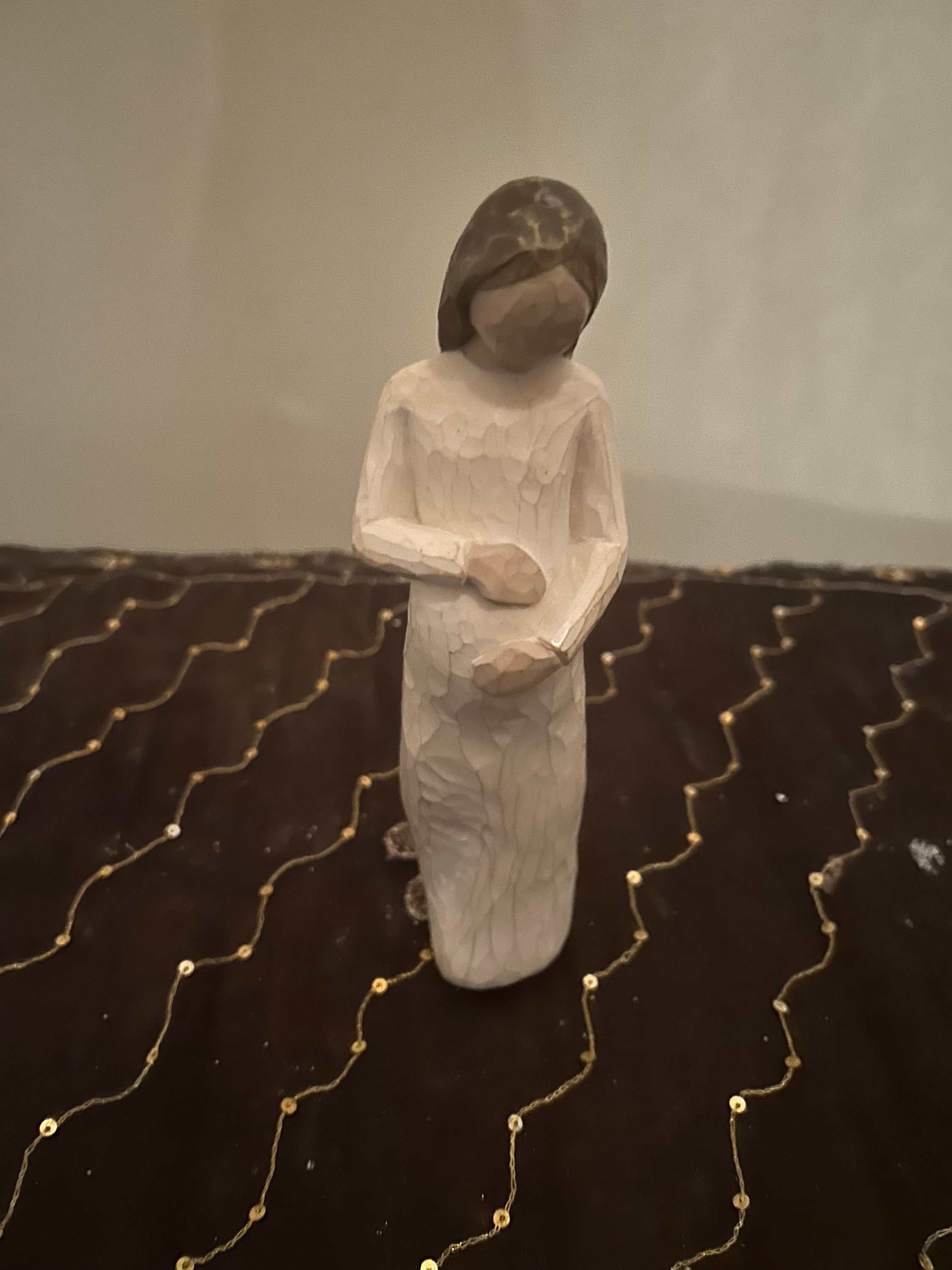 Vintage Willow Tree Pregnancy Figurine, Cherish by LORDI 2002