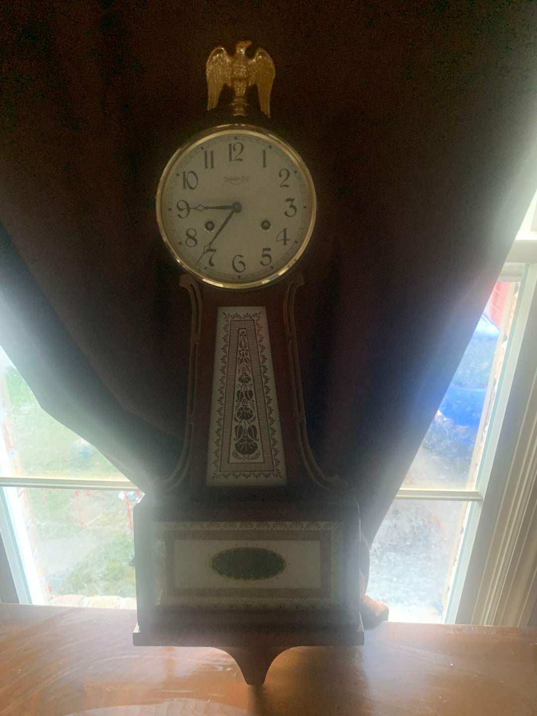 Vintage New England Clock Co. Banjo Clock Farmington Conn USA Etsy