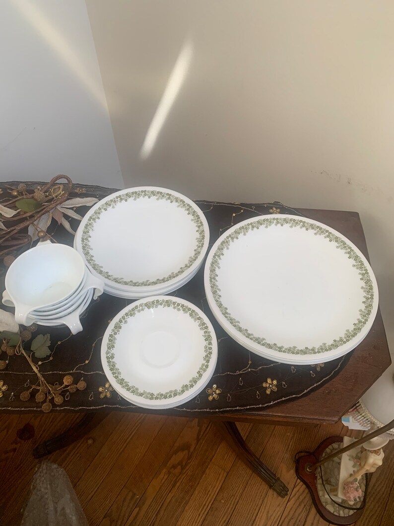 Vintage Corelle Spring Blossom Dinnerware Set Etsy