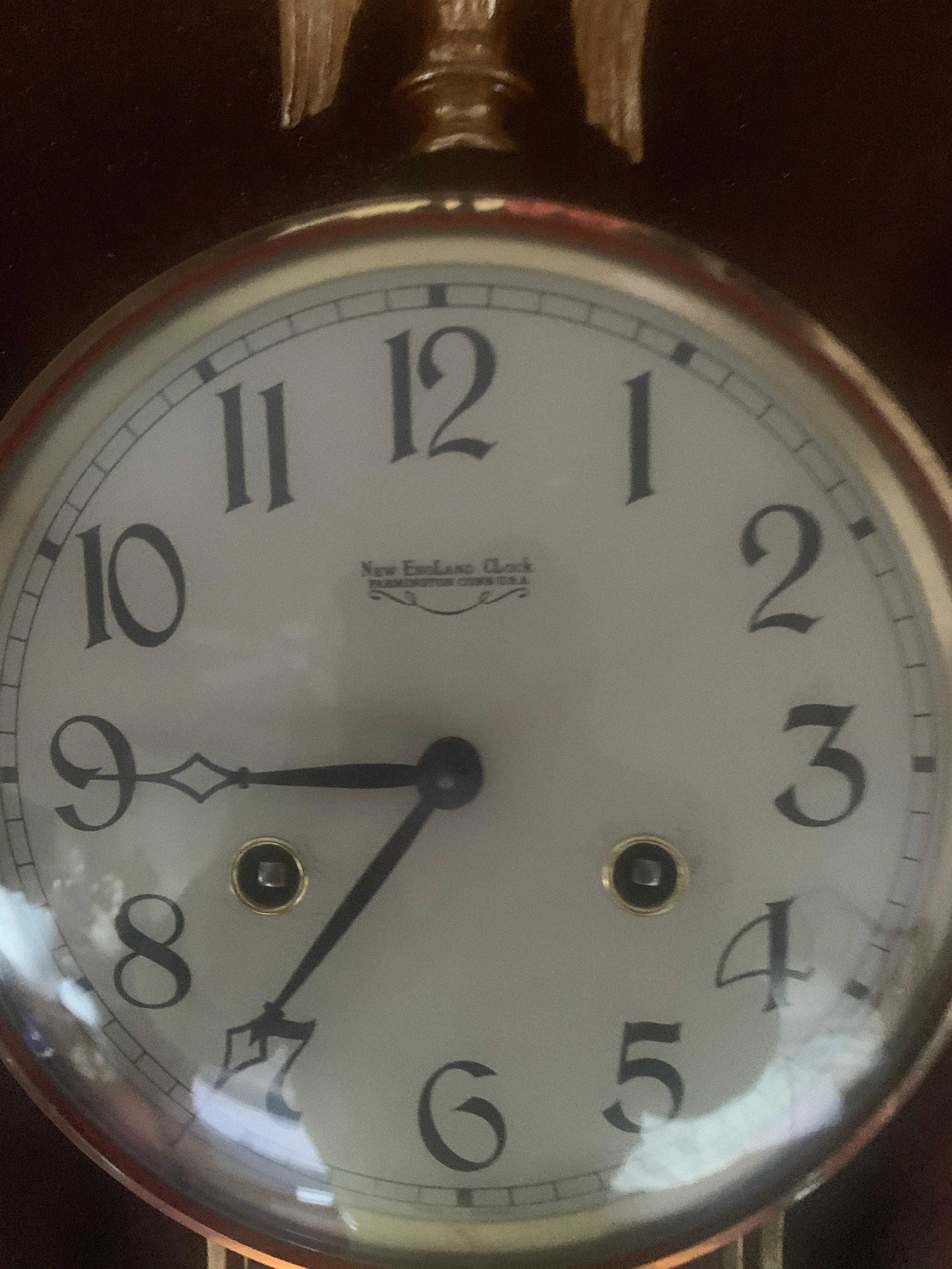 Vintage New England Clock Co. Banjo Clock Farmington Conn USA Etsy