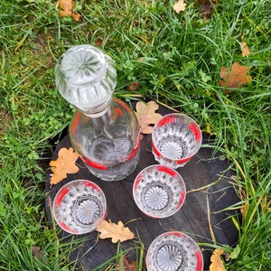 Whiskey Carafe and Glasses, Whiskey jar and glasses