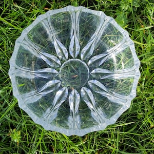 Bowl Vintage Glass Crystal Lead Crystal 1960s 70s Germany Lead Crystal