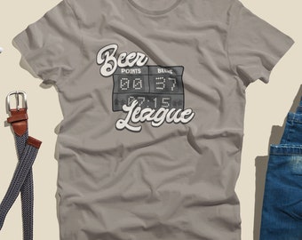 Chemise de la ligue de la bière - Chemise de sport drôle - Chemises drôles pour hommes - dictons drôles