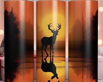 Hunting Season 20 Oz Skinny Tumbler Sublimation Design Digital Download ...
